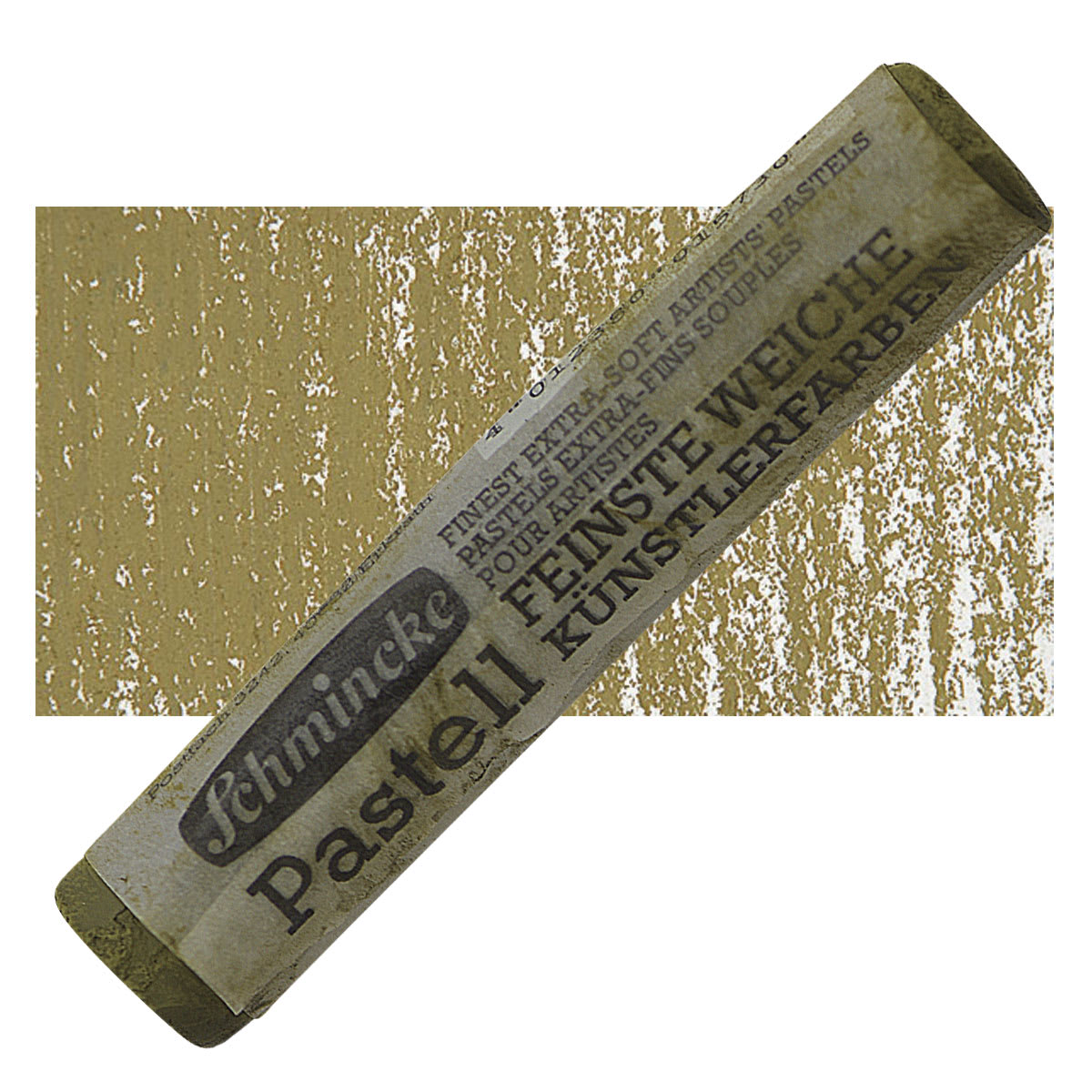 Schmincke Soft Pastel - Greenish Umber D pastel and swatch