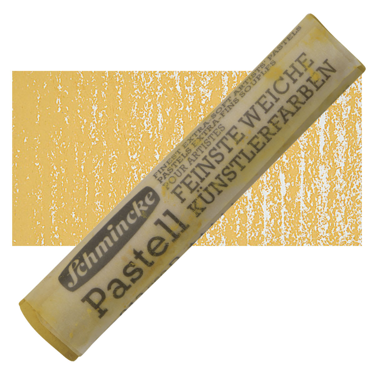 Schmincke Soft Pastel - Ochre Light D pastel and swatch