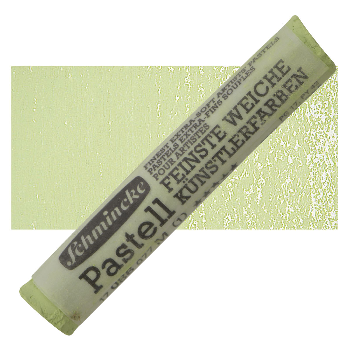 Schmincke Soft Pastel - Olive Green 2 O pastel and swatch