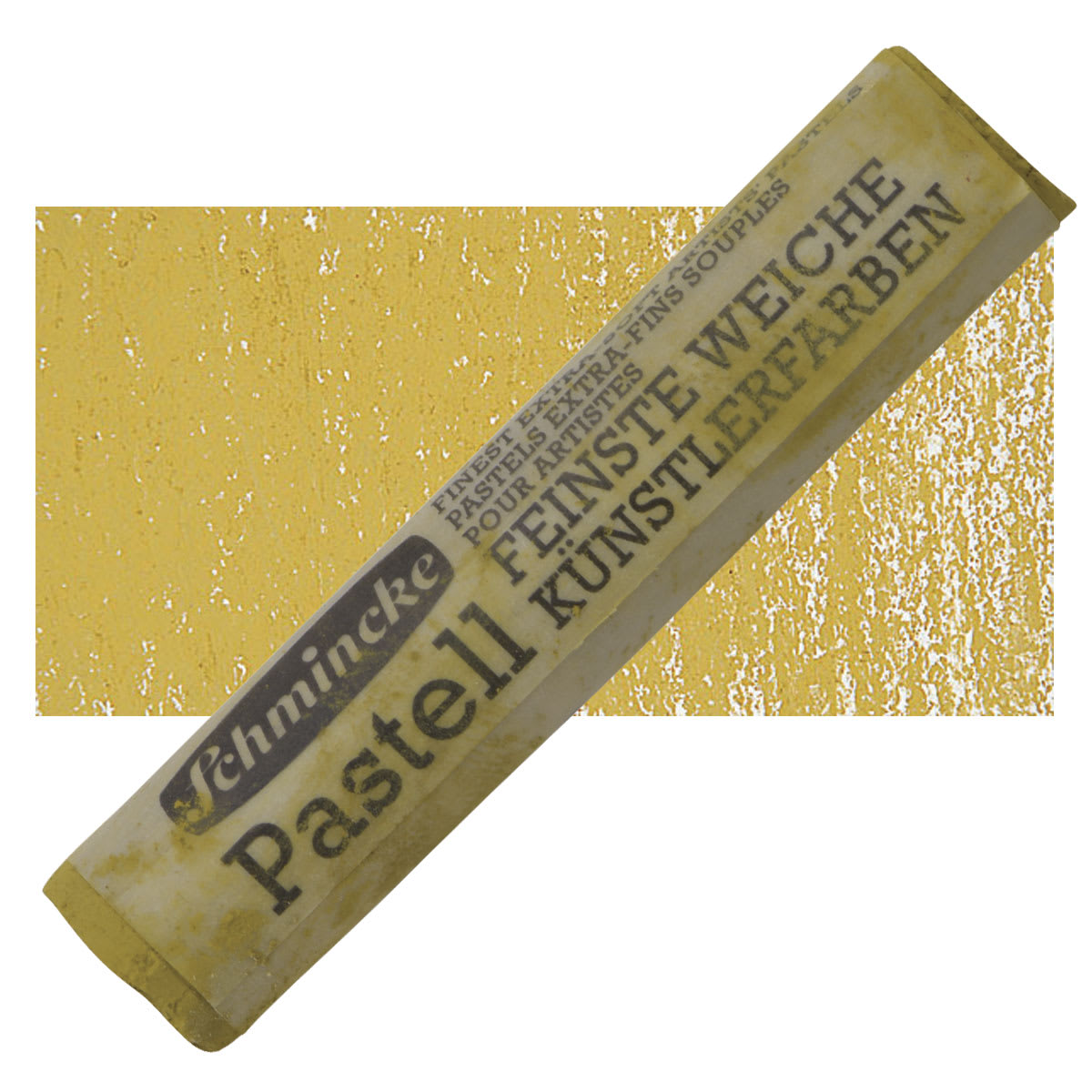 Schmincke Soft Pastel - Olive Och Light B pastel and swatch