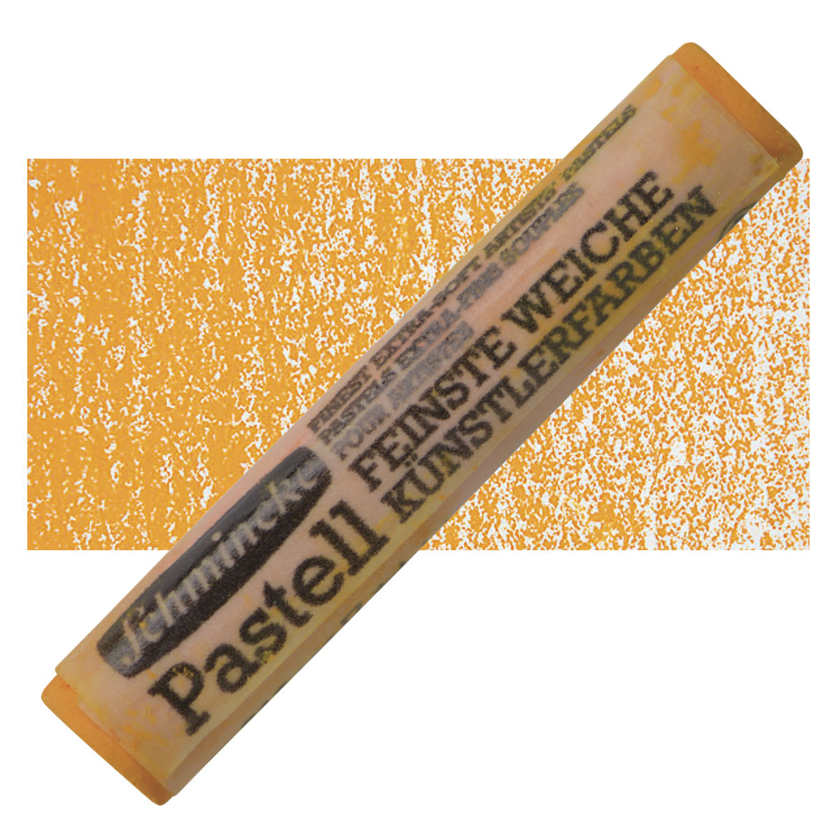 Schmincke Soft Pastel - Orange Light D pastel and swatch