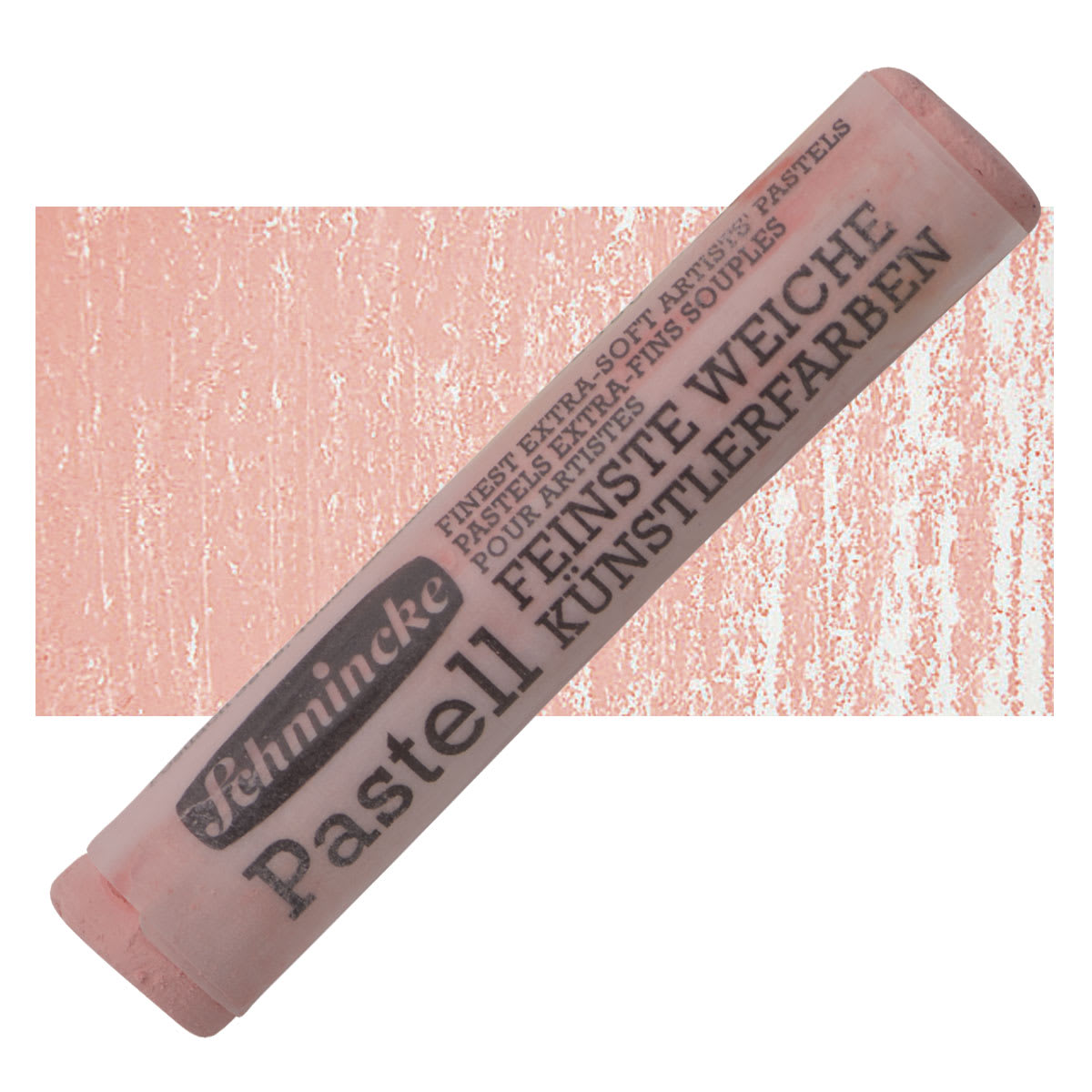 Schmincke Soft Pastel - Permanent Red 1 Pale M pastel and swatch