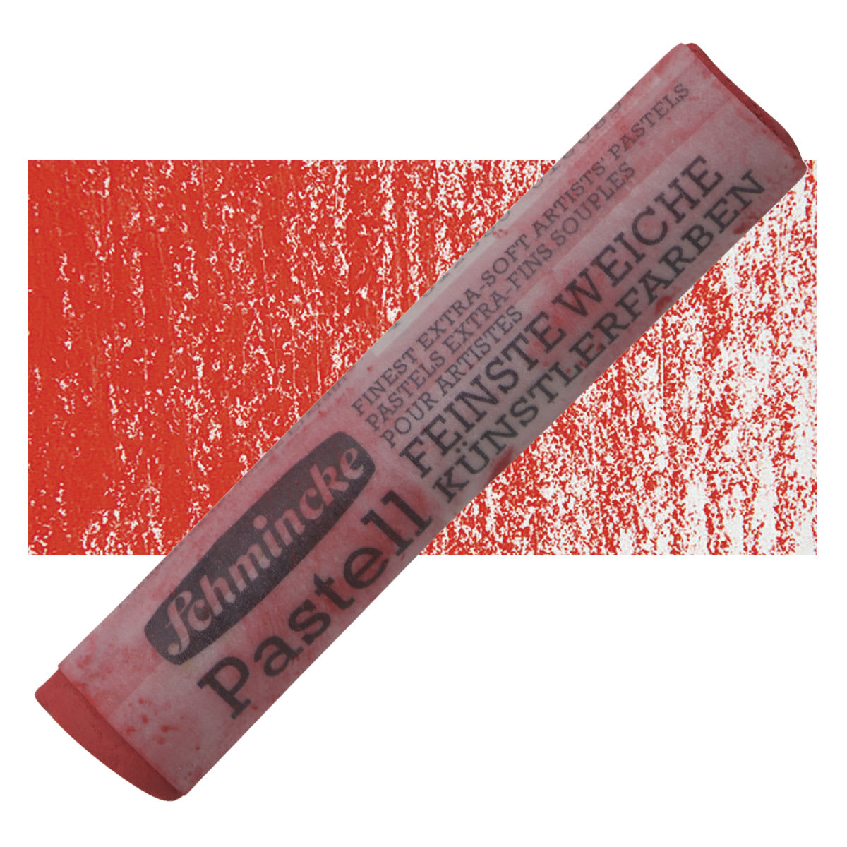 Schmincke Soft Pastel - Permanent Red 3 Deep D pastel and swatch