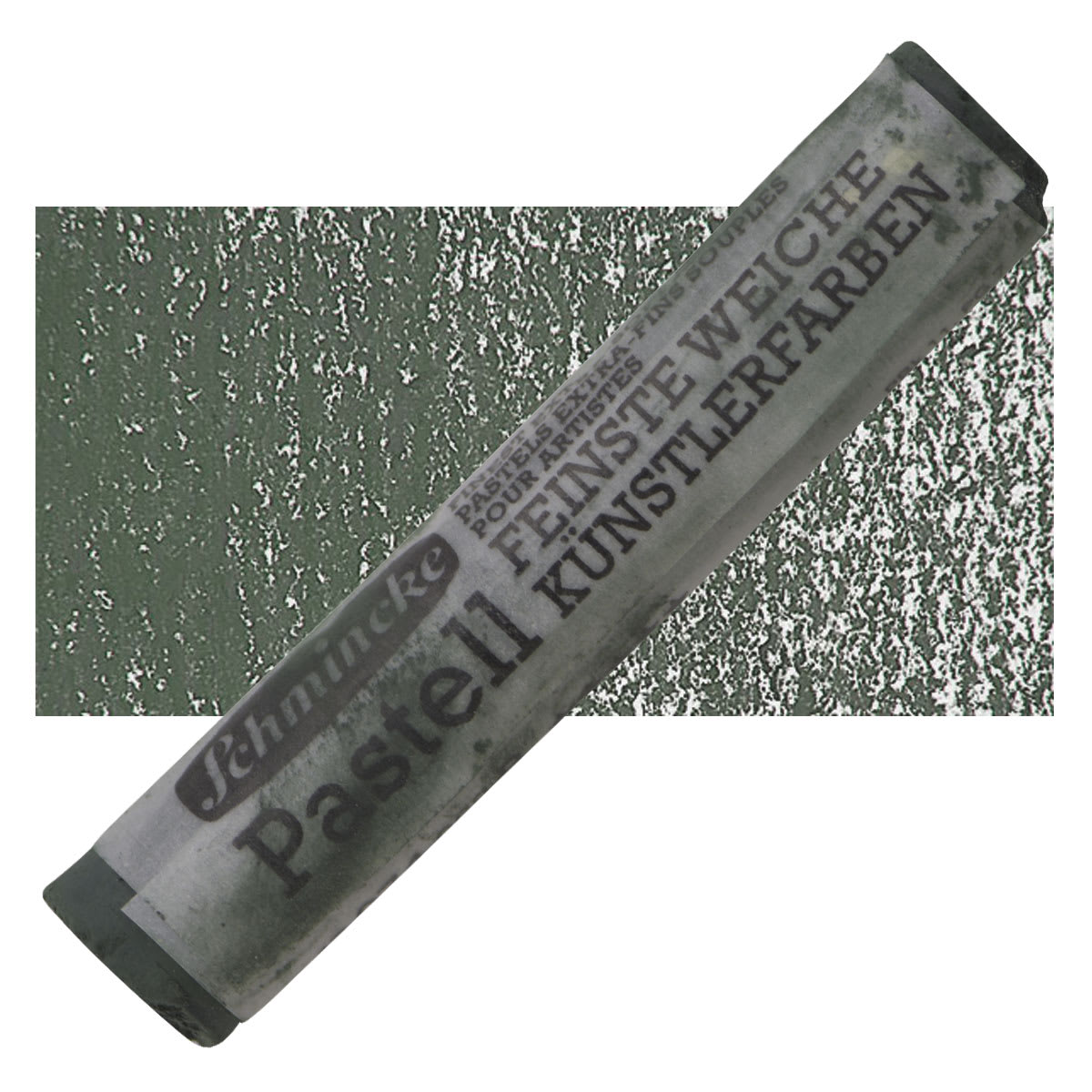 Schmincke Soft Pastel - Phthalo Green Deep B pastel and swatch