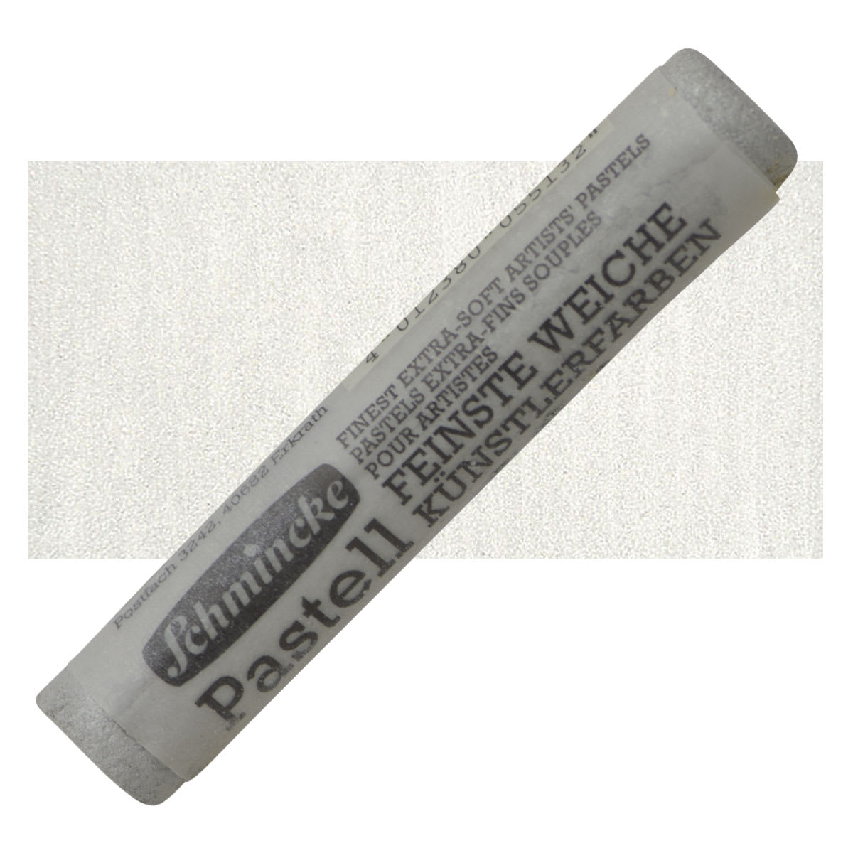 Schmincke Soft Pastel - Silver D pastel and swatch