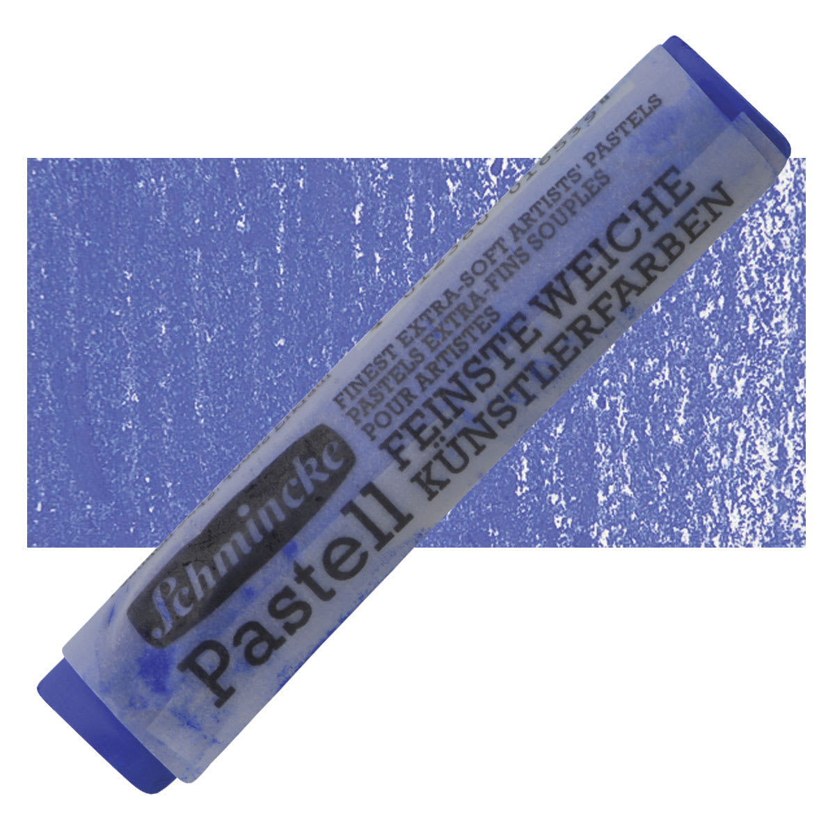 Schmincke Soft Pastel - Ultramarine Light D pastel and swatch
