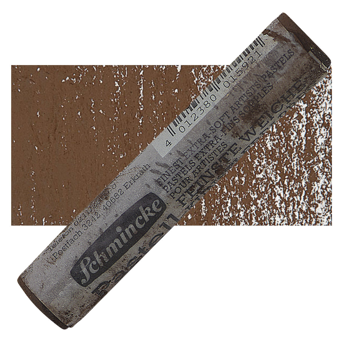 Schmincke Soft Pastel - Vandyke Brown B pastel and swatch