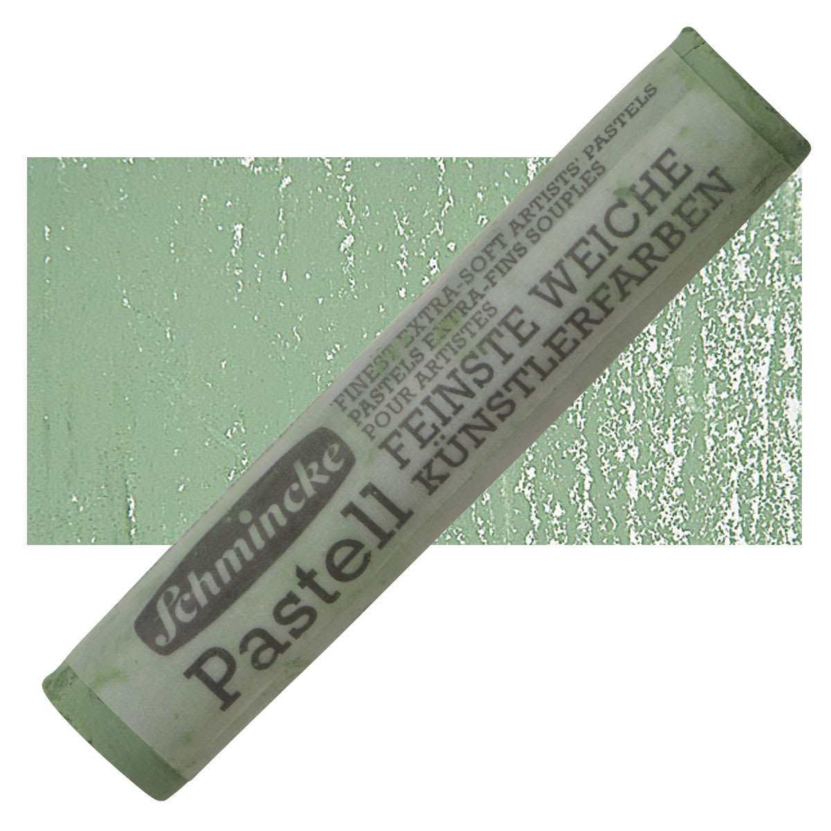 Schmincke Soft Pastel - Verona Green H pastel and swatch
