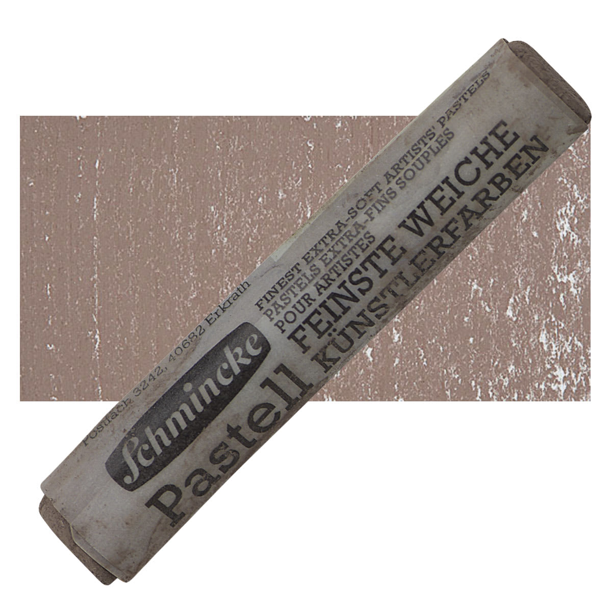 Schmincke Soft Pastel - Walnut Brown H pastel and swatch