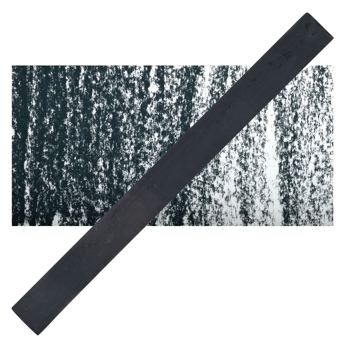 Cretacolor Pastel Carre Hard Pastel - Black Gray pastel and swatch