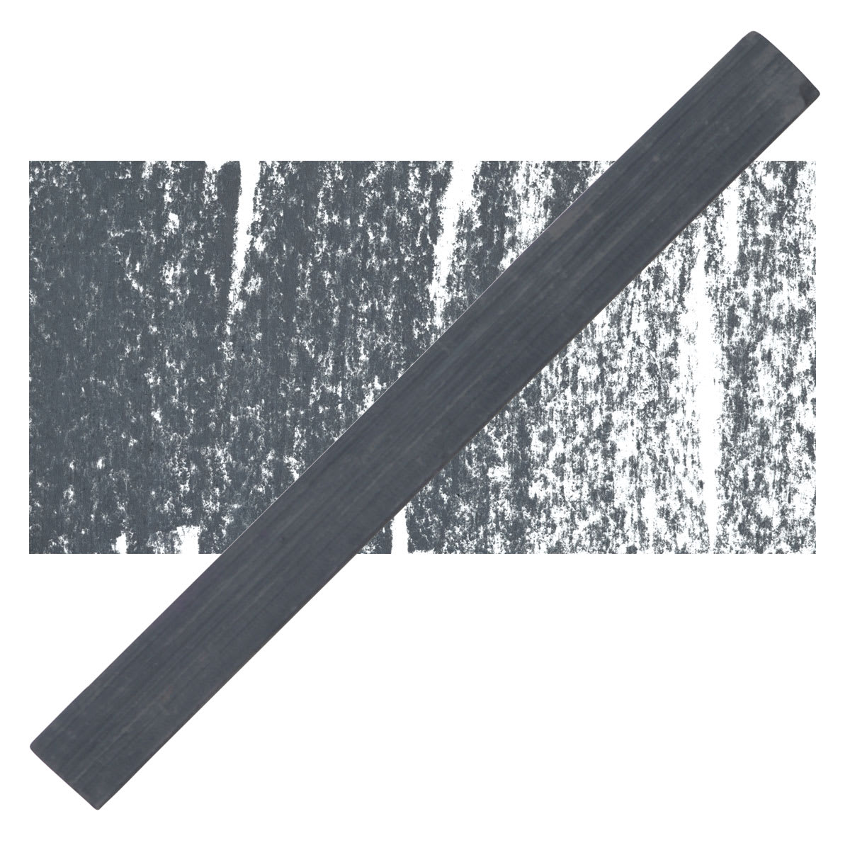 Cretacolor Pastel Carre Hard Pastel - Dark Gray pastel and swatch
