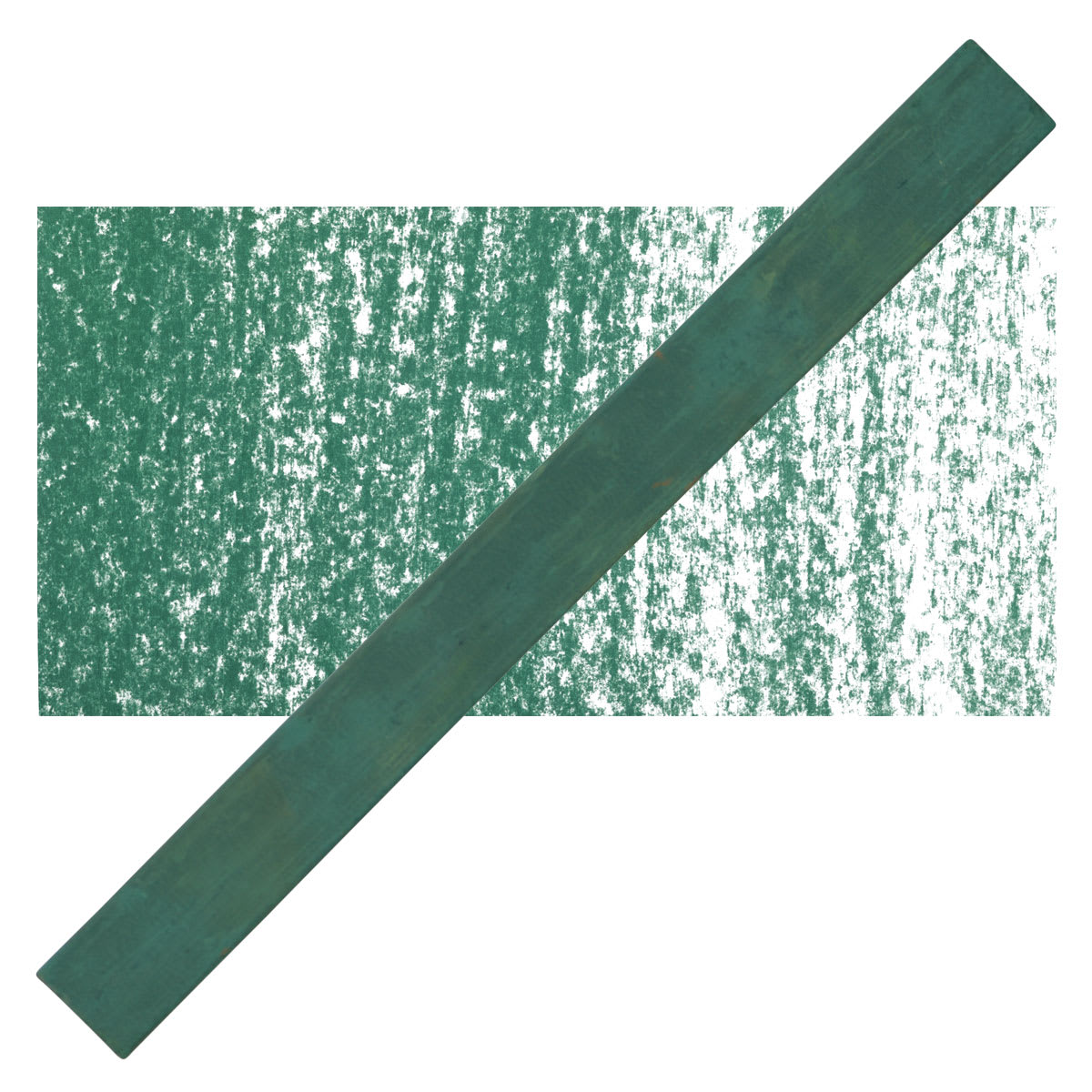 Cretacolor Pastel Carre Hard Pastel - Green Earth Dark pastel and swatch