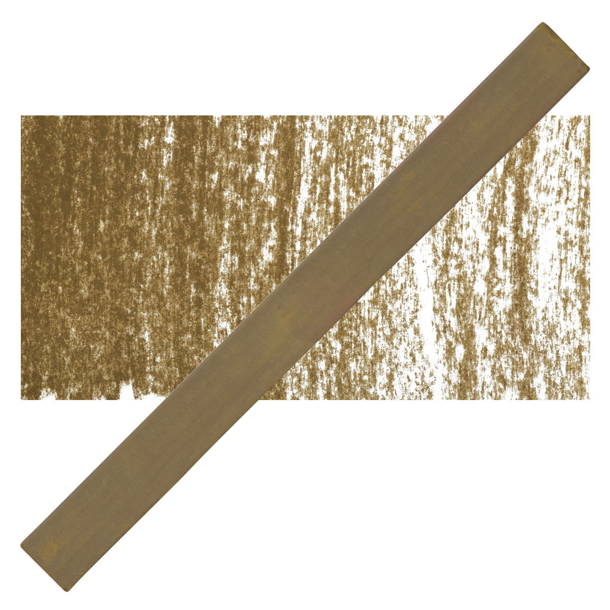 Cretacolor Pastel Carre Hard Pastel - Olive Brown pastel and swatch