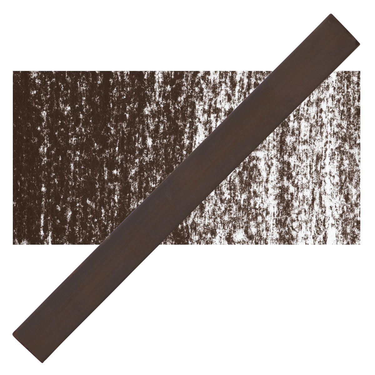 Cretacolor Pastel Carre Hard Pastel - Sepia Dark pastel and swatch