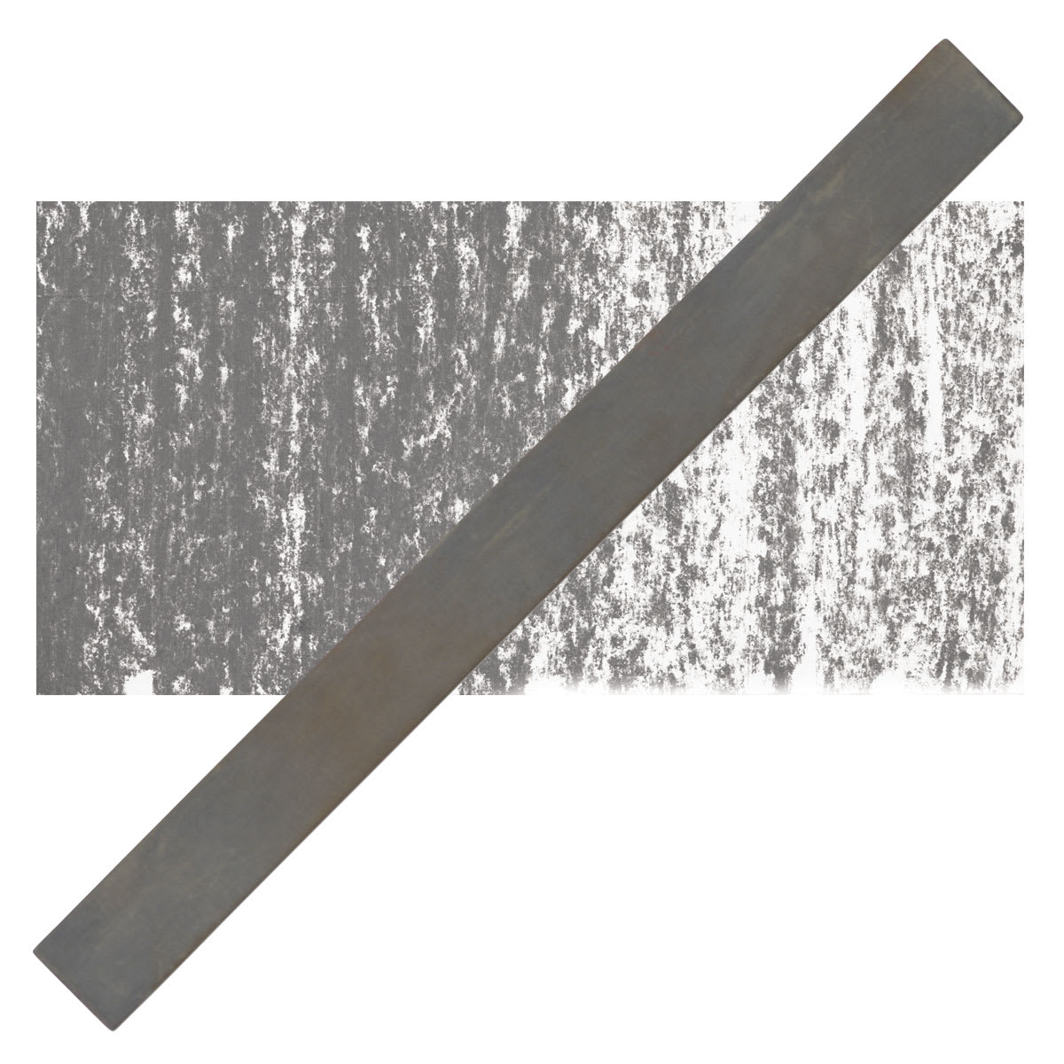 Cretacolor Pastel Carre Hard Pastel - Smoke Gray pastel and swatch