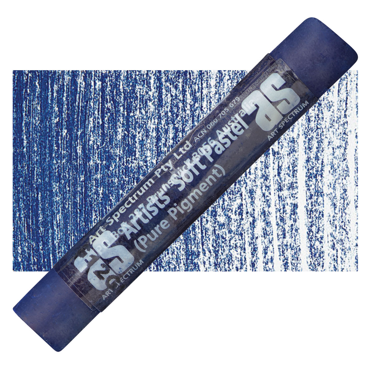 Art Spectrum Artists' Soft Pastel - Indigo 534P pastel and swatch