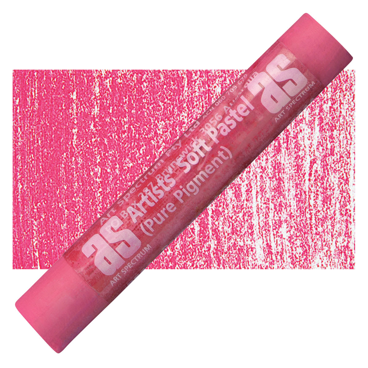 Art Spectrum Artists' Soft Pastel - Permanent Rose 514P pastel and swatch