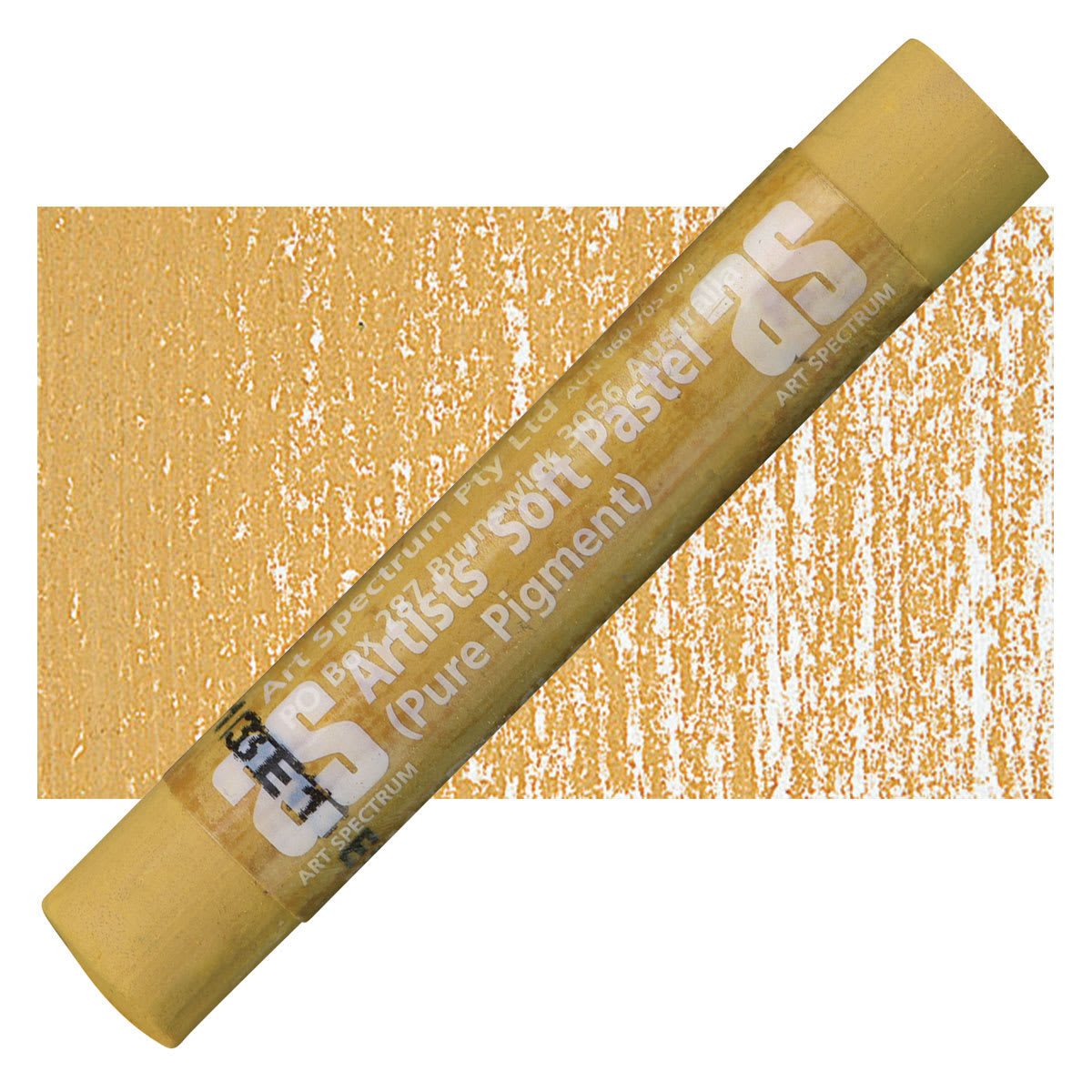 Art Spectrum Artists' Soft Pastel - Raw Sienna 544P pastel and swatch