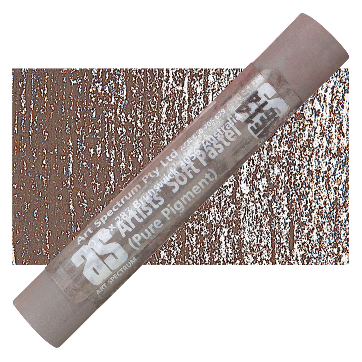 Art Spectrum Artists' Soft Pastel - Warm Gray 584N pastel and swatch