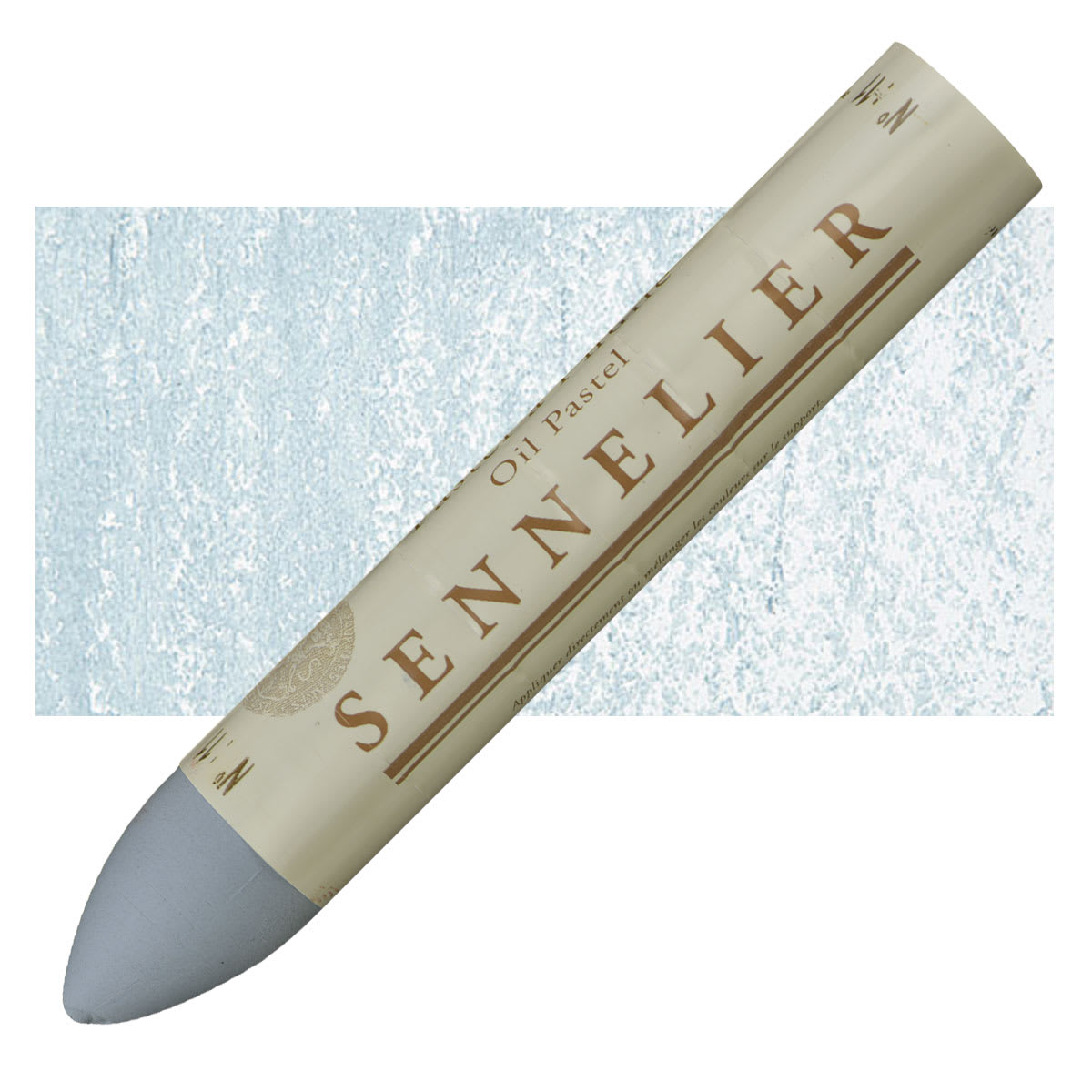 Sennelier Oil Pastel Grand - Blue Gray oil pastel and swatch