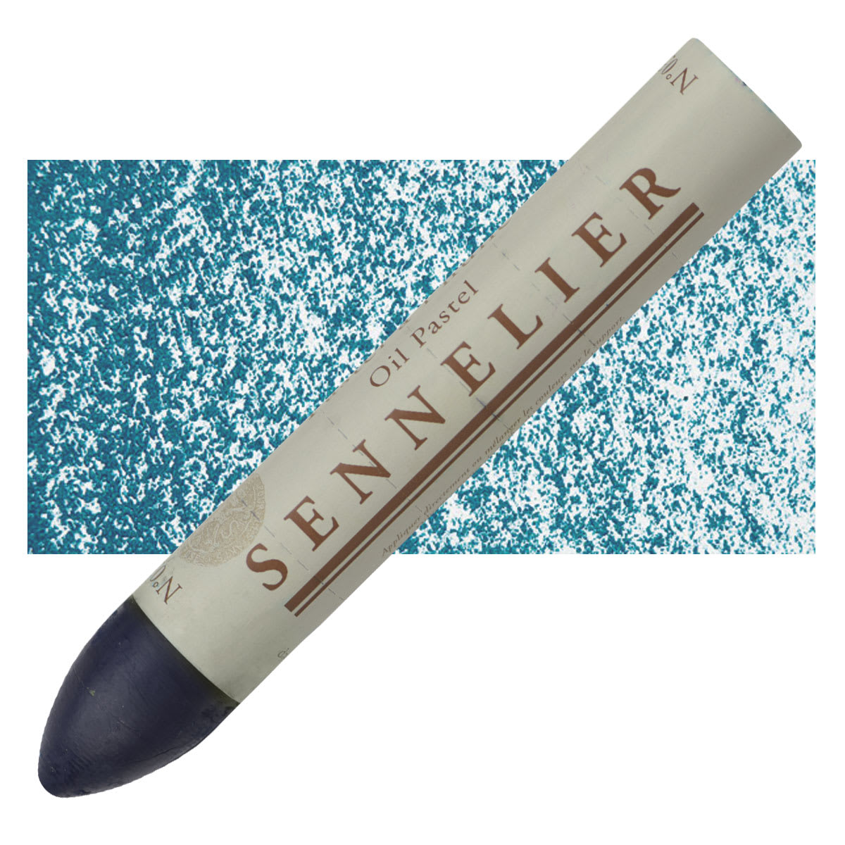 Sennelier Oil Pastel Grand - Chromium Green Deep oil pastel and swatch