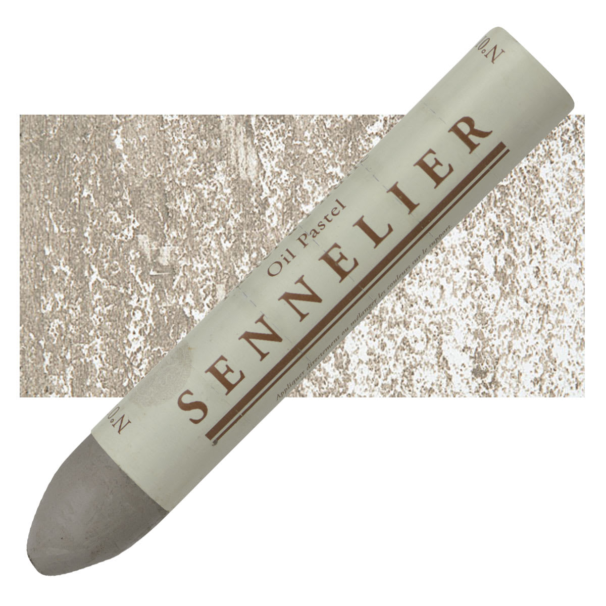 Sennelier Oil Pastel Grand - Reddish Brown Gray oil pastel and swatch