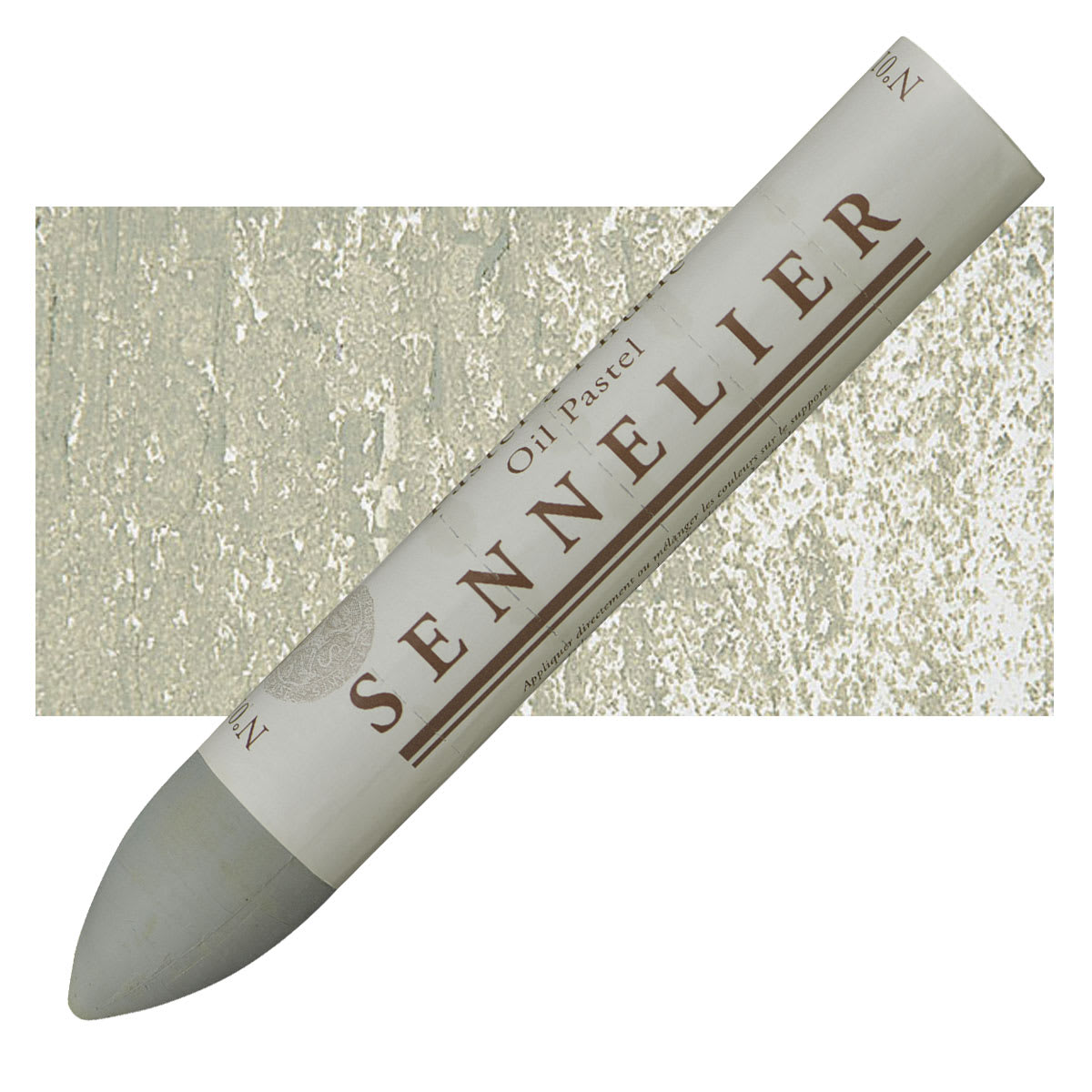 Sennelier Oil Pastel Grand - Yellow Gray oil pastel and swatch