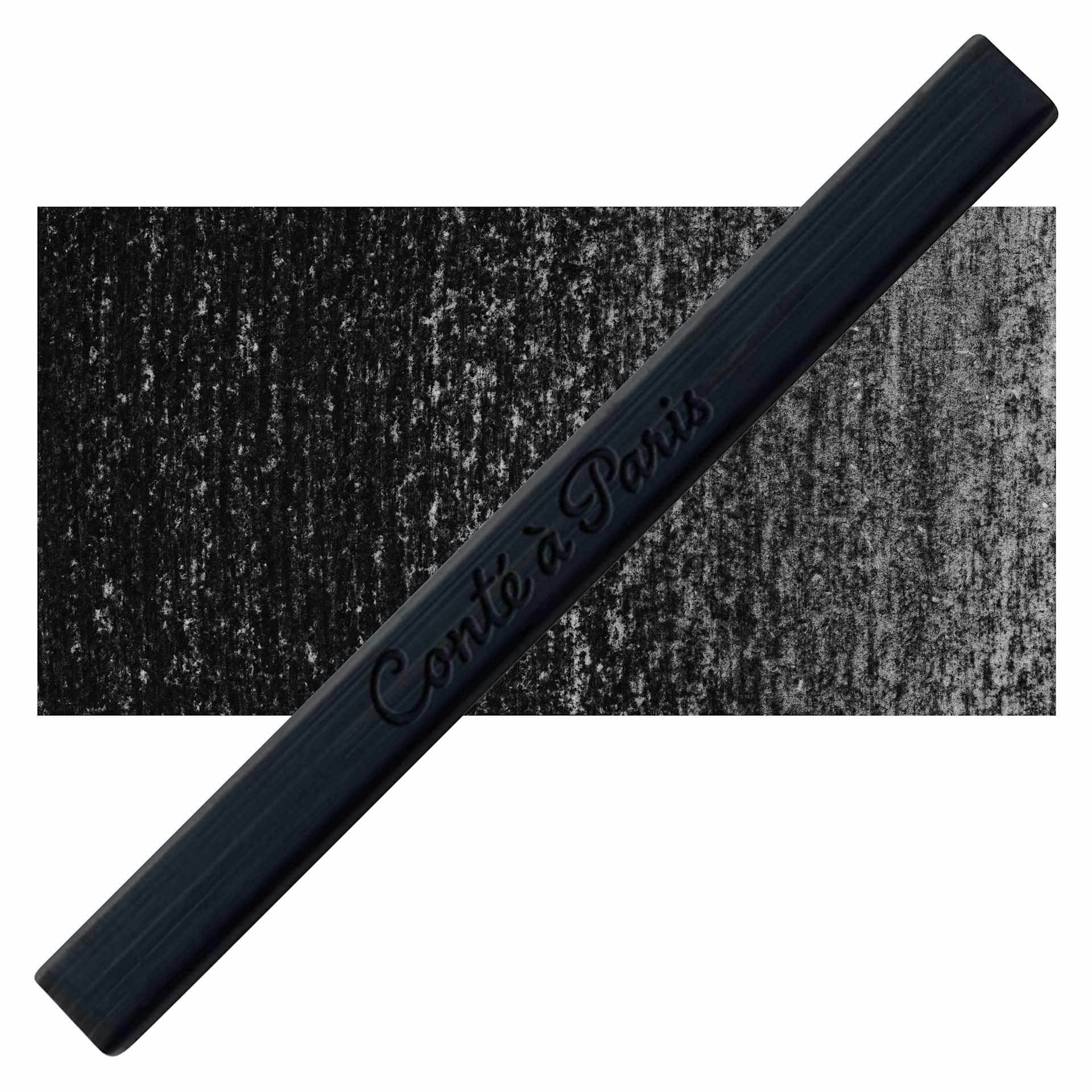 Conté à Paris Sketching Pastel Carré - Pierre Noire, 2B, Single Crayon and swatch