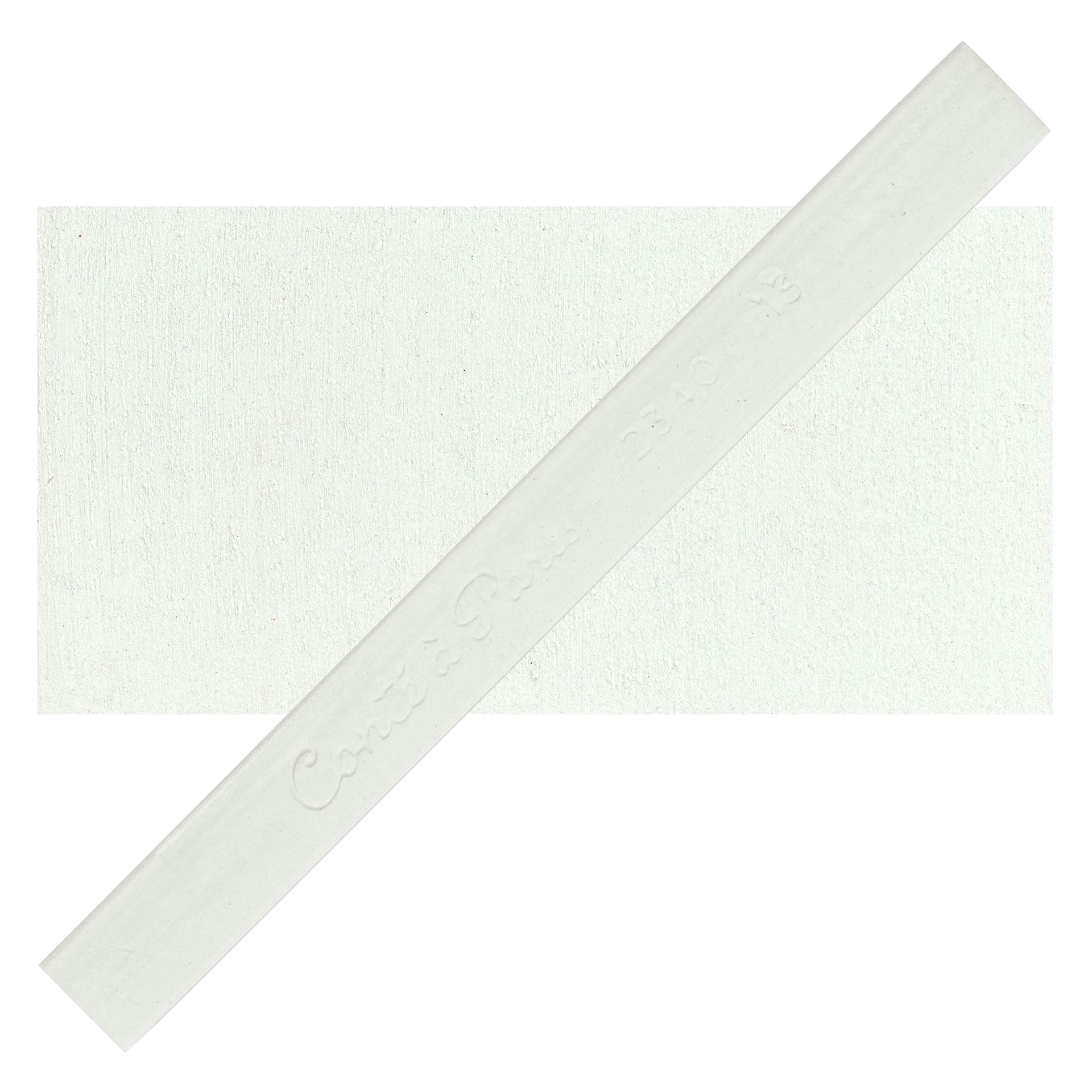 Conté à Paris Colour Pastel Carré - White 13, Single Carré and swatch