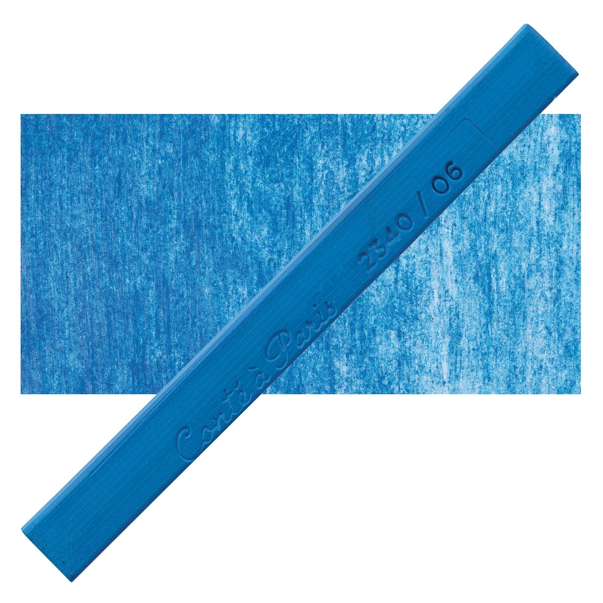 Conté à Paris Colour Pastel Carré - Royal Blue 06, Single Carré and swatch