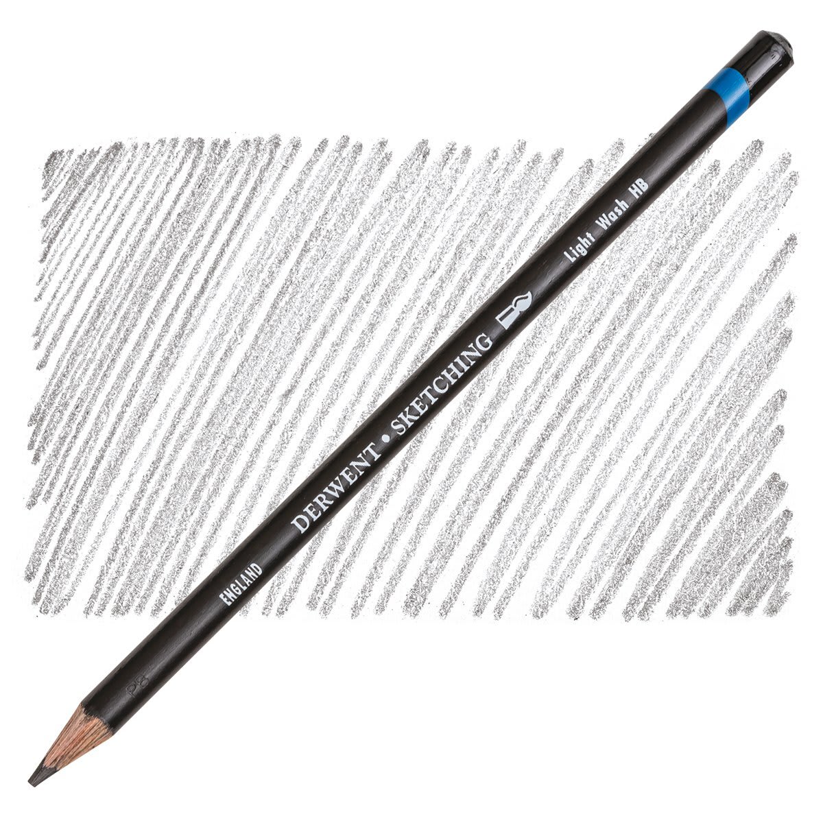 Derwent Water Soluble Sketching Pencil - HB (Light Wash) pencil and swatch