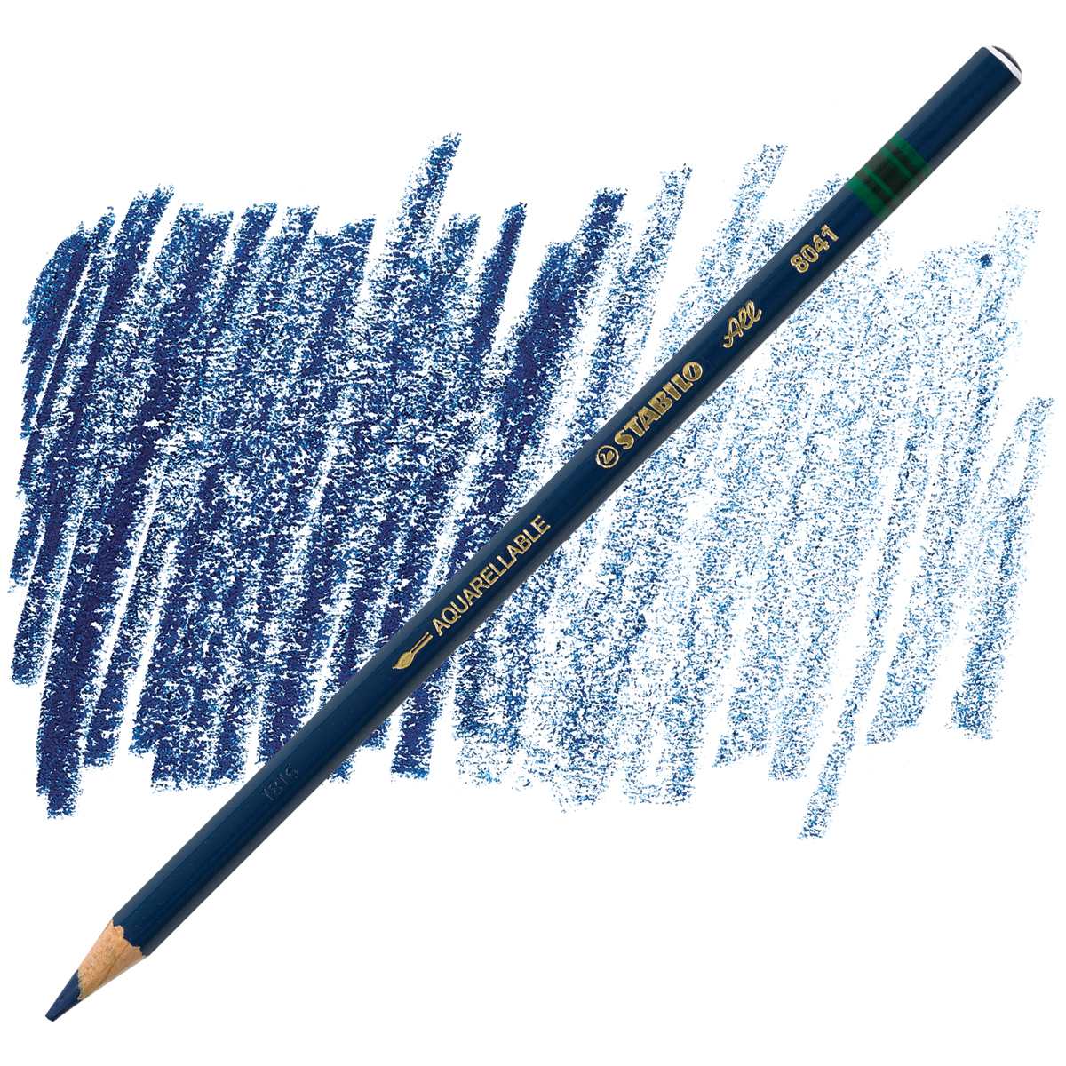 Stabilo Colored Marking Pencil - Blue pencil and swatch