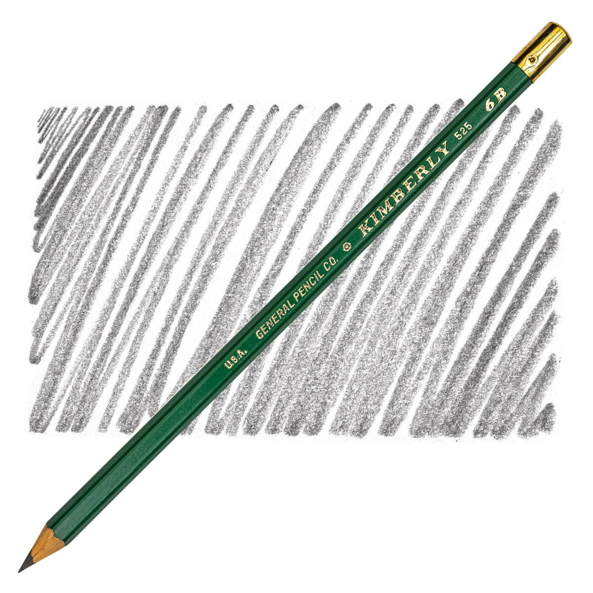 General's Kimberly Drawing Pencil - 6B pencil and swatch