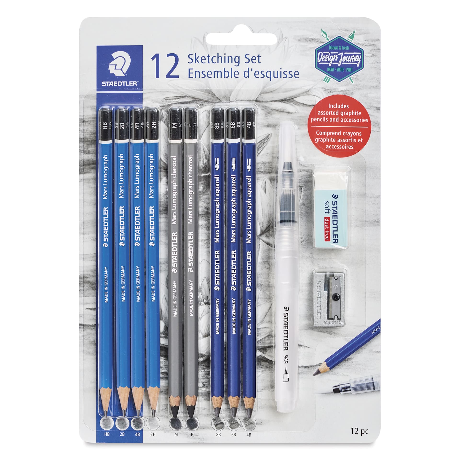 Staedtler Mars Lumograph Sketching Set | BLICK Art Materials