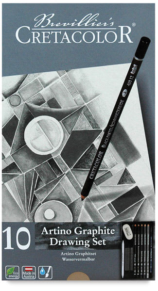 Artino Watersoluble Graphite Tin Box Set, with 10 Pieces