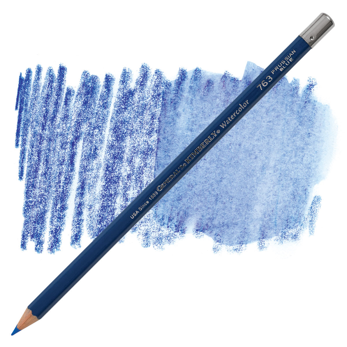 General's Kimberly Watercolor Pencil - Prussian Blue pencil and swatch