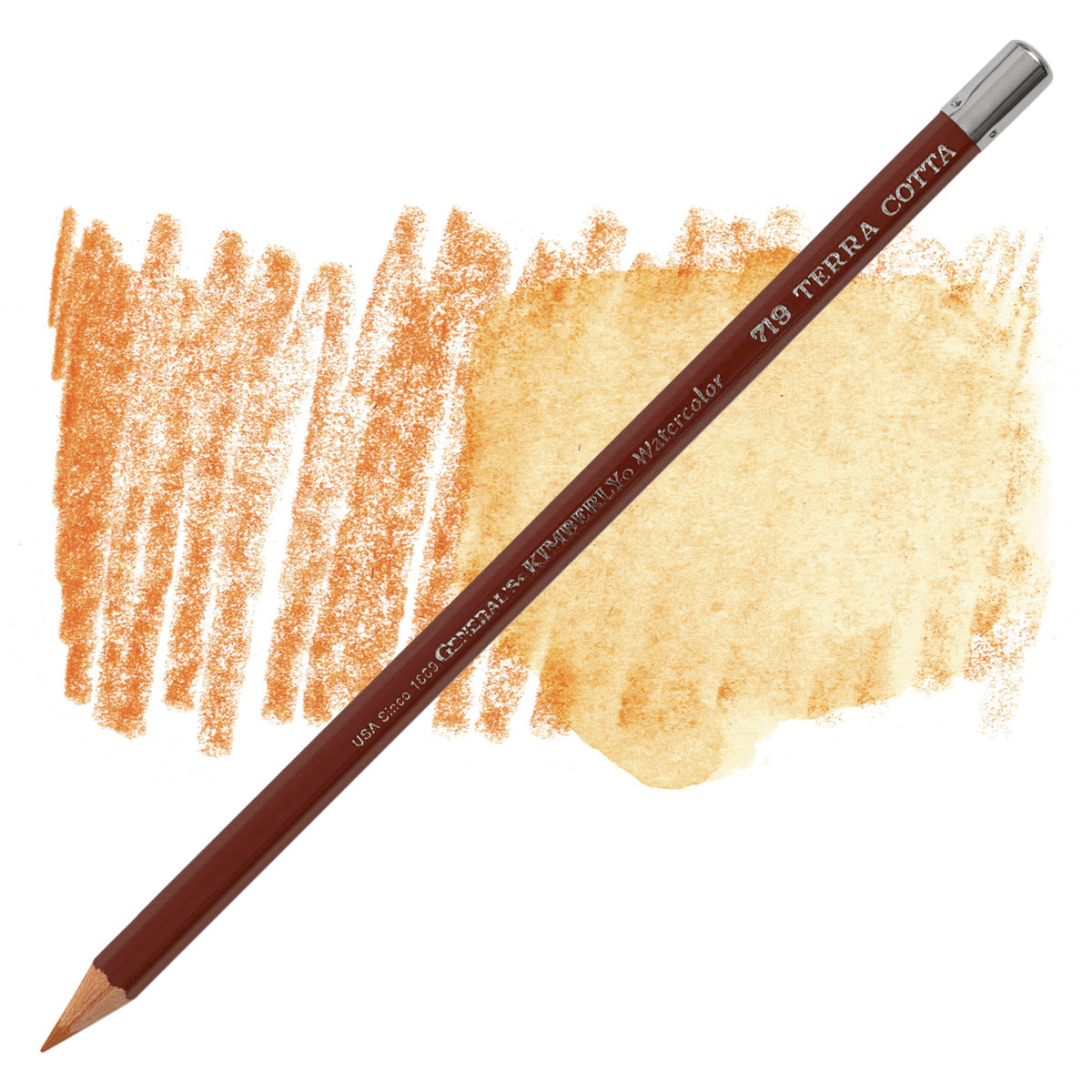 General's Kimberly Watercolor Pencil - Terra Cotta pencil and swatch