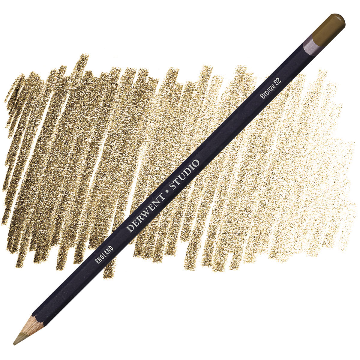 Derwent Studio Colored Pencil - Bronze pencil and swatch