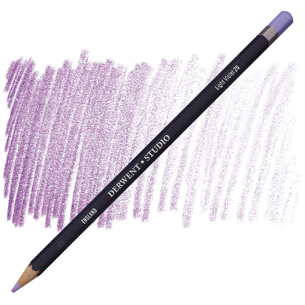 Derwent Studio Colored Pencil - Light Violet pencil and swatch