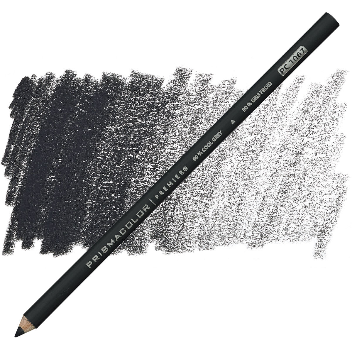 Prismacolor Premier Colored Pencil  - Cool Grey 90% pencil and swatch