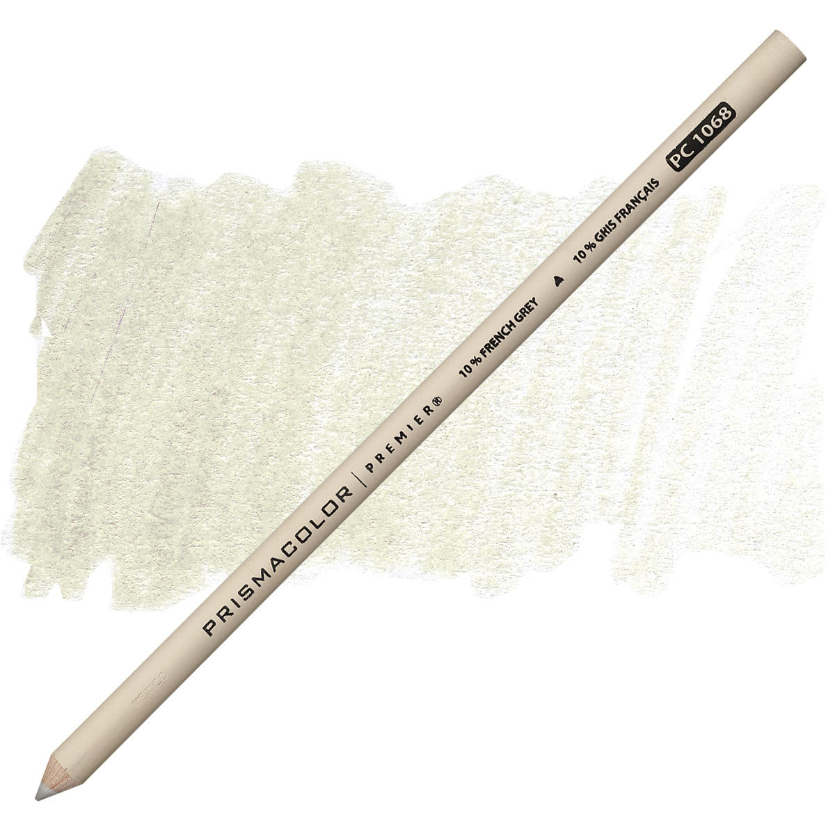 Prismacolor Premier Colored Pencil  - French Grey 10% pencil and swatch