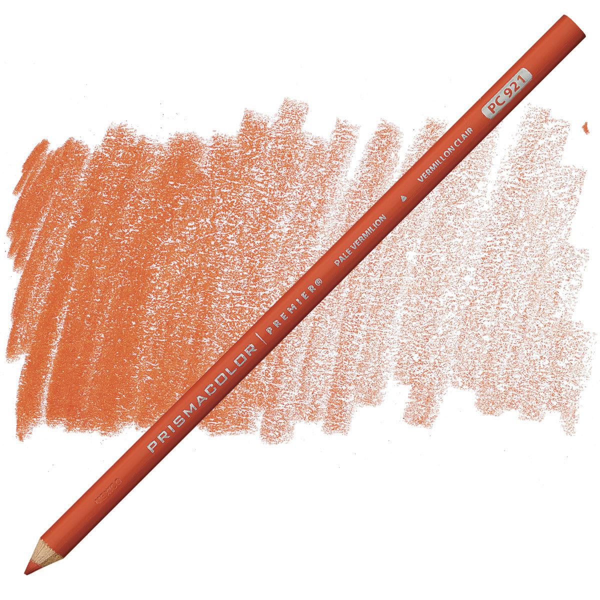 Prismacolor Premier Colored Pencil - Pale Vermilion pencil and swatch