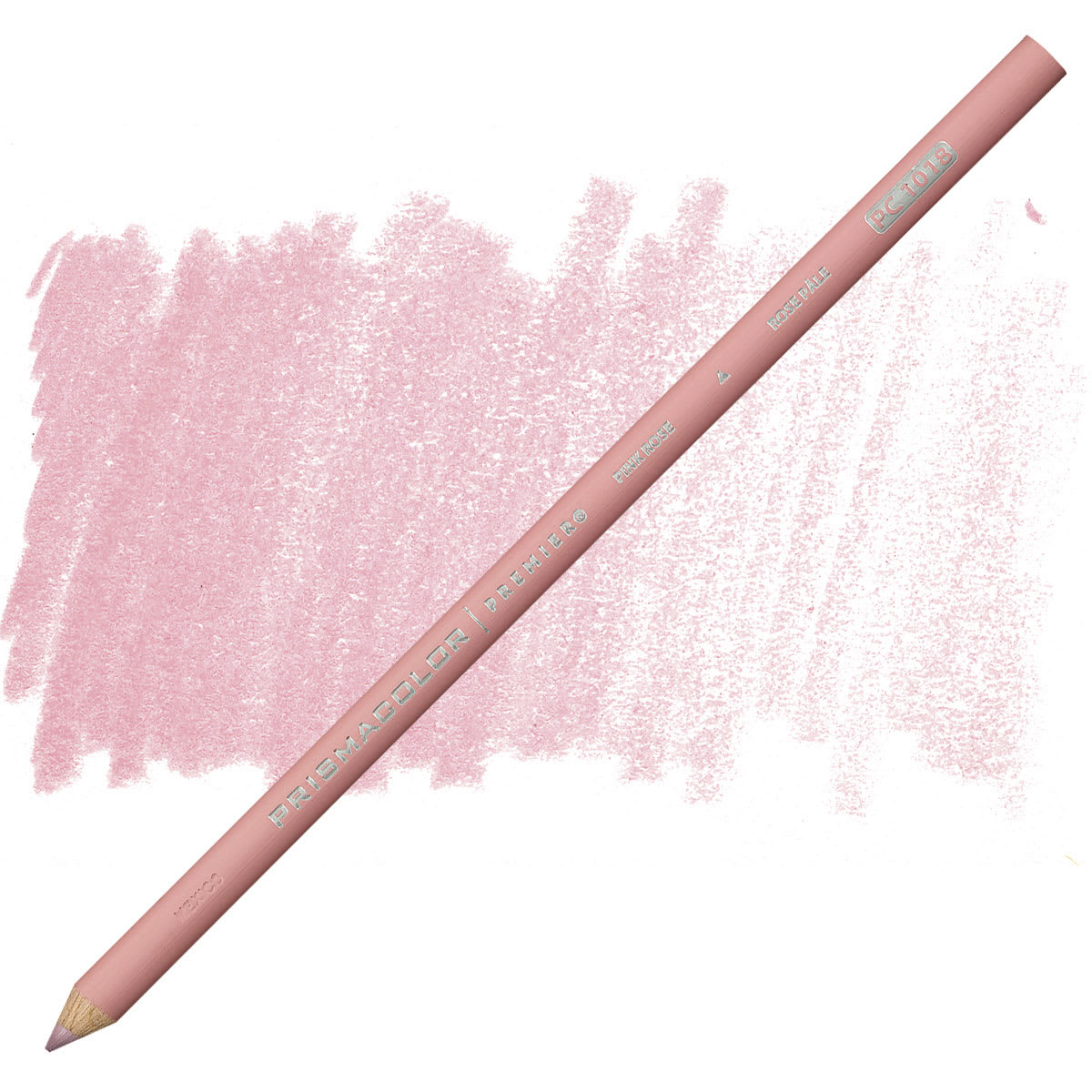 Prismacolor Premier Colored Pencil - Pink Rose pencil and swatch