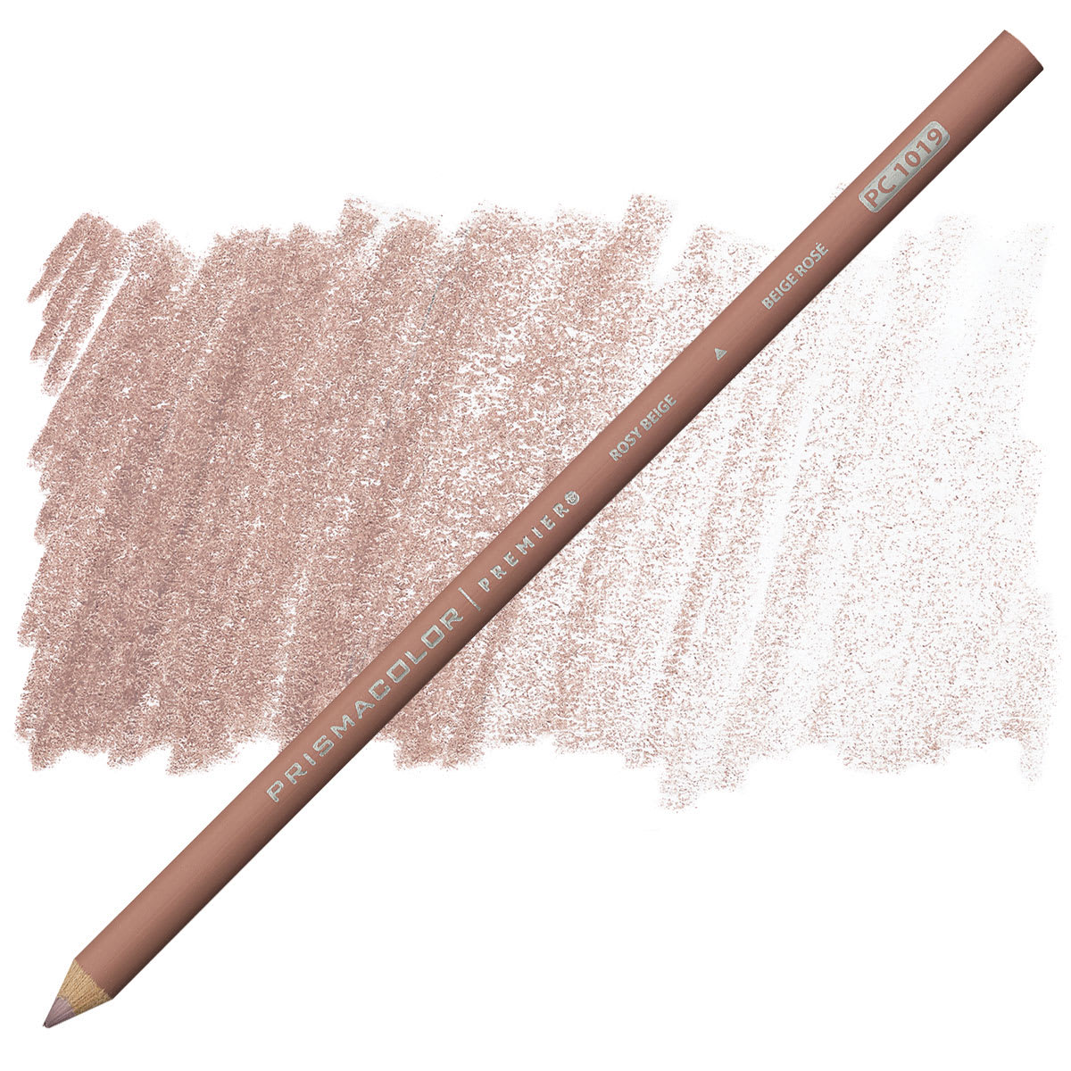 Prismacolor Premier Colored Pencil - Rosy Beige pencil and swatch