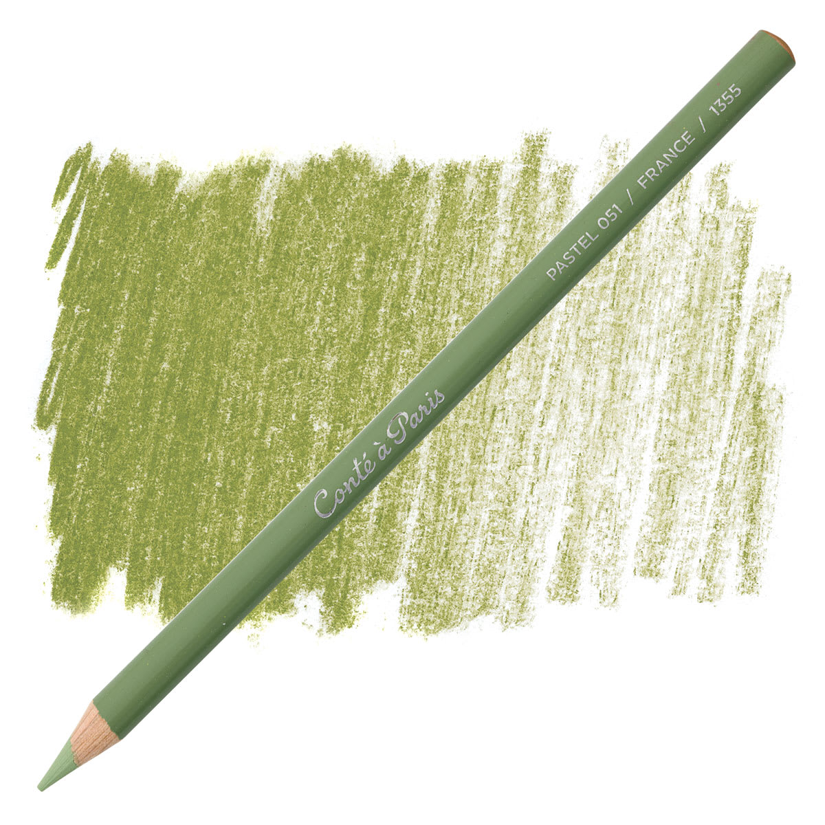 Conté à Paris Pastel Pencil -  Green Gray pencil and swatch