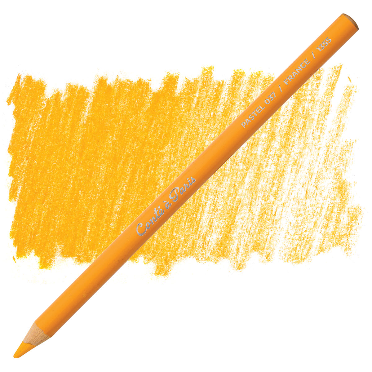 Conté à Paris Pastel Pencil -  Indian Yellow pencil and swatch