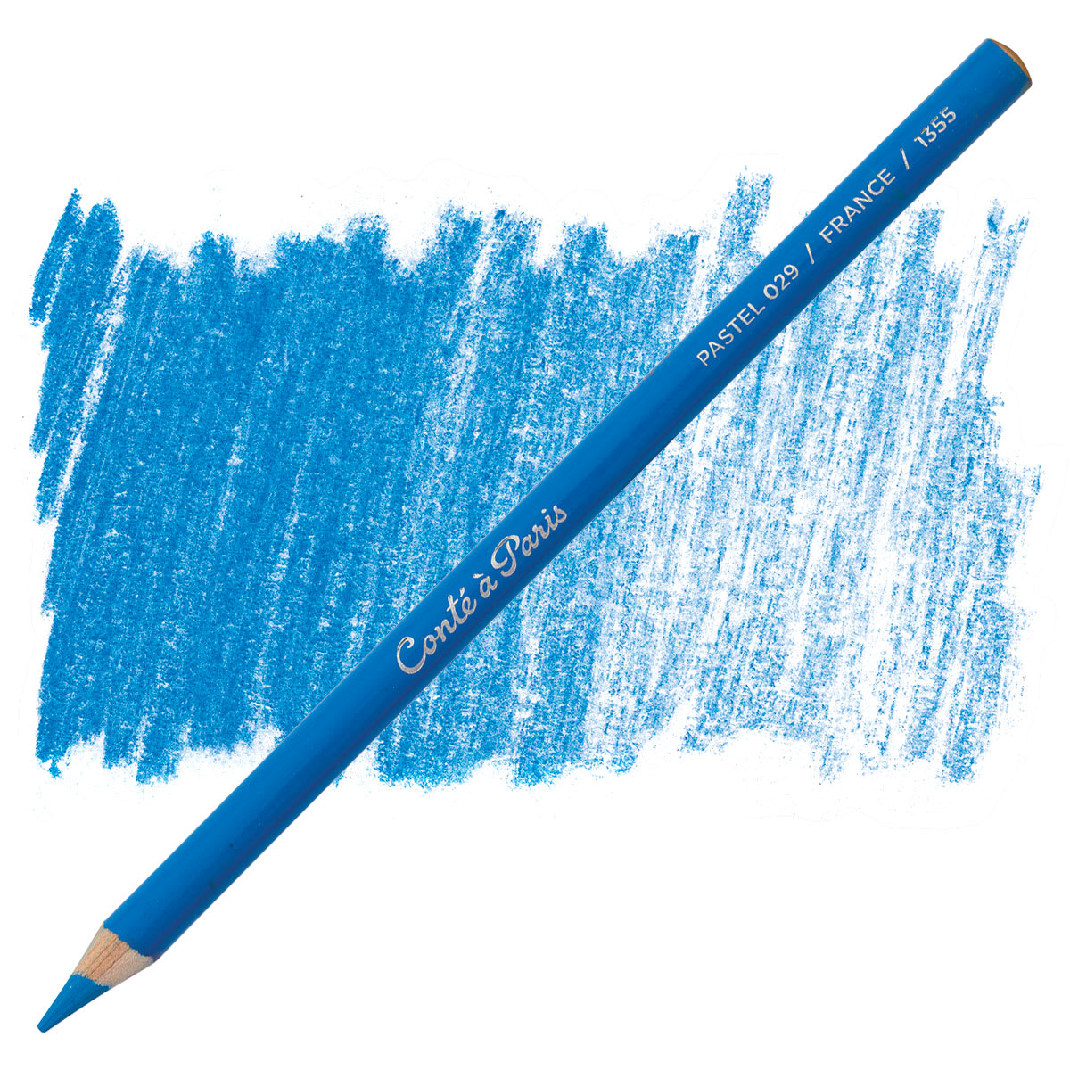 Conté à Paris Pastel Pencil - Light Blue pencil and swatch