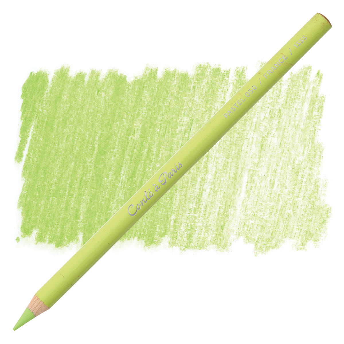Conté à Paris Pastel Pencil -  Lime Green pencil and swatch