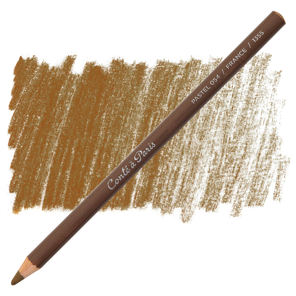 Conté à Paris Pastel Pencil - Raw Umber pencil and swatch