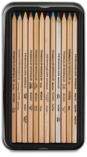 Prismacolor Watercolor Pencil Sets- Set of 12, Inside Packaging 